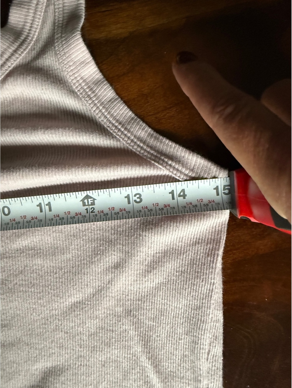 Wilt Pale Pink Ribbed Racerback Tank Top Size L - Picture 6 of 7